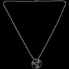 Hangerkettingen Roestvrij staal Fitnessketting Cool Halterplaat Zilver Barbell Halter Gewichtheffen Bodybuilding Sport