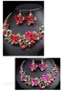 Комплект ожерелья и серег 2024, китайский дизайн, новейший модный стиль, аксессуары для банкетного платья с преувеличенными кристаллами
