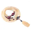 Strand Natural Transparent Goat Horn Buddha Beads Barrel 108 Blood Transport Bracelet Bracelets