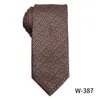 Café marrom gravata masculina moda luxo negócios gravata para camisas terno festa de casamento vintage paisley xadrez pescoço gravatas 240122