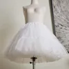 Damesnachtkleding Witte gewatteerde geplooide petticoat voor dames Trouwjurk Satijnen onderrok Esthetische rokken