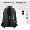 Crossten durável 17 Polegada mochila portátil 45l bolsa de viagem faculdade bookbag porta carregamento usb resistente à água suíço multifuncional 240119