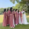 Roupas étnicas Eid Ramadan Muçulmano Mulheres Dama de Honra Casamento Noite Vestido Aberto Abaya Kaftan Kimono Cardigan Islâmico Caftan Dubai Robe