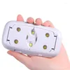 Essiccatori per unghie 8W Mini lampada UV LED portatile Mirco Cavo USB per uso domestico per l'asciugatura di gel per vernici 8 LED Asciugatrice Strumenti artistici