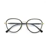 Zonnebrilmonturen Mode Stijl Brillenglazen Voor Vrouwen Ovale Vorm Blauw Licht Blokkeren Brilmontuur Mannen Hoge Kwaliteit Computerglas