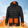 Blankets 9 Heated Areas Hiking Jackets 3 Gear Temperature USB Charging Hooded Heating Fast Washable For Men Women Blanket