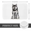 Tapetes de banho Pomsky Dog Mat Pet Banheiro Tapete para Chuveiro Decoração de Casa Absorvente Pé Não-Slip Personalizado DIY Toilet Pad