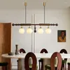 Pendelleuchten, Vintage-Stil, Massivholz, LED-Hängeleuchten, Kücheninsel, Esszimmer, Wohnzimmer, Büro, Innenbeleuchtung, Heimdekoration