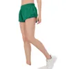 ll Womens Yoga Shorts Outfits With Exercise Fitness Wear lu Short Pants Girls Running Elastic Pants Sportswear Pockets lu88248