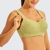 Yoga outfit Syrokan Women Bras Workout High Impact Full Support Underwire vadderad kontur Plus Size BH -underkläder