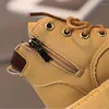 Stiefel CUZULLAA Kinder Herbst Winter Mode für Jungen Knöchel 1-6 Jahre Mädchen Leder Kinder Freizeitschuhe 21-30