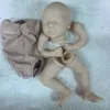 19Inch Reborn Doll Kit Sleeping Baby Valentina av Elisa oavslutade omålade dockdelar med tygkropp färsk färg mjuk beröring 240131