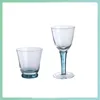 Wine Glasses (Can Engrave Logo) 280ML Electroplated Water Cup Goblet Household Red Glass Champagne Tasting Beer