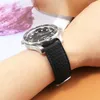 Titta på band Yopo vald kvalitet Silicone UniversalInterface Watchstrap Black Waterproof Rubber Needle Buckle Accessories WeRISTRAP