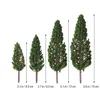 Decorative Flowers 8 Pcs Gift For Coworkers Model Trees Landscape Scenery Fake Leaving Job Mini