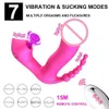 3 I 1 sugande vibratoruppvärmning bärbar dildo vibrator anal vagina klitoris stimulator sex leksaker för kvinnor g-spot 240126