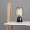 Masa lambaları ronin modern lamba lüks basit başucu yaratıcı vintage cam masa ışık led dekor ev oturma odası el
