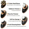 5 en 1 7D Kit de rasoirs à tête chauve rechargeables pour hommes Affichage LED USB Têtes de rasoir électriques Barbe Oreille Nez Tondeuse 240127