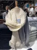 スカーフパウドカジュアル女性ウォームフリンジスカーフ2024秋のファッションレディースビンテージ女性ニットソフト
