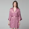 Dames Nachtkleding Pyjama's Gewaden Oversized Imitatiezijde Lente/zomer Middellange mouwen Ochtendjurken Badjassen Homewear