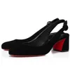 Sommer 2024S/S Luxus Rot Desugner Sandalen Schuhe So Jane Sling Patent Kalbsleder Frauen Slingback Dame Runde Zehe Tägliches Gehen EU35-43 Orignal Box