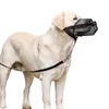 Colliers pour chiens en tissu maillé, muselière respirante avec ouverture frontale pour un ajustement confortable et sécurisé, empêche les morsures et les léchages