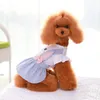 Vêtements pour chiens Robe douce Vêtements Rose Bleu Petit Moyen Vêtements Chiot Chemise Jupe Chihuahua Yorkshire Pet Été