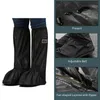 Waterproof Shoes Cover Thick Reusable Motorcycle Cycling Bike Rain Overshoes Outdoor Antislip Boot 240125