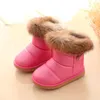 Boots vinter plysch bomullsskor för barn koreansk stil tjock varm snö flickor enkla mjuka solade skor barn