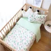 3 Stuks Baby Beddengoed Set Voor Borns Ster Patroon Kid Beddengoed Jongen Puur Katoen Geweven Wieg Dekbedovertrek Pillocase vel 240127