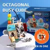 s CE UKCA Montessori Sensorisches Babyspielzeug Kinder Holzaktivitätsbrett Busy Block Cube für Kindertagesstätte 240124