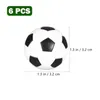 6 peças 32mm substituições de bolas de futebol de mesa mini bolas de futebol preto e branco preto e branco futebol de mesa playiing 240127
