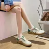 High Quality Womens Shoes Thick Sole Elevated Sneakers Women Retro Wedges Casual for Zapatos De Mujer 240124