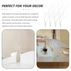 Flores decorativas 4 PCS Accesorios de asta de imitación Props Props Ramas Artificiales Ramas del vástago Mesa de comedor Piezas de plástico