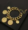 Charm bracelets bangle link Flashbuy Large Gold Punk Chain Coins Personality Vintage Portrait For Women Fashion Jewelry Accessorie7214925