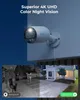 Reolink 4K Dual View Poe Camera 8MP 180 graders Pan Bullet Auto Tracking IP Security Camera med person/fordon/djurdetektering 240126