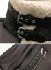 Suninheart Mode Faux Pelz Jacke mit Reißverschluss Frauen Langarm Doppelseitige Jacken Warmen Mantel Weibliche Casual Revers kalten mantel 240122