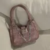 Borse da sera Borsa da donna di design di lusso Borsa a tracolla in tela per donna Borsa a tracolla sotto le ascelle con catena Pochette femminili in pelle a contrasto