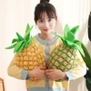 48CM Cute Simulation Fruit Pineapple Plush Toy Stuffed Soft Lifelike Pineapple Sleeping Pillow Cushion Doll Toys for Kids Girls 240122