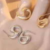 Kolczyki stadnina 925 Srebrny pusty numer szósty dla modnych kobiet drobna biżuteria minimalistyczne akcesoria