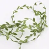 Dekorativa blommor grossist 200 m silkekonstgjorda bladblad murgröna blommor bröllop dekoration diy scrapbooking hantverk garland kransfal