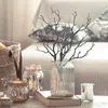 Branches d'arbre artificielles, 2 pièces, fleurs décoratives, décoration de maison, Branches d'émulation de saule, faux décors secs en plastique séchés