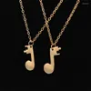 Anhänger Halsketten 2 Teile/satz Freunde Halskette Für Frauen Mädchen Musical Note Freundschaft Für Immer BFF Charme Musik Liebhaber Schmuck Geschenk 2024