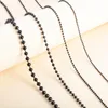 Chains Stainless Steel Ball Necklace Link Bead Chain For Men Women Round Rolo Choker Black Plated Jewelry Accessories On The Neck Gift