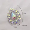 CUIER 5.8*7,5 cm Big Water Drop Gemstones Crystal Glass Rings for Women Enorm Size Ring smycken Bröllopsfestival Tillbehör 240123