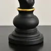 Northeuins Resin Chess Pieces Board Gamesアクセサリーインテリアホームデコレーションチェスマン彫刻のためのレトロな美学の装飾240130