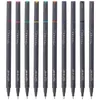 SIPA Colored Line Line Pen 0.38mm 10 Colors Fineliner Hook Line Pen Multifunction for Art Sketch Anime Painting Liner SR153 240122
