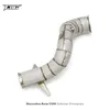 Downpip Catless para C250 W205 2024-2024 1.5T Downpipe de escape de aço inoxidável de alto fluxo sem