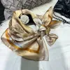 Scarves BYSIFA|Khaki Letters Ladies Silk Scarf Fall Winter China Style Magnolia Large Shawls Fashion Summer Beach Cape