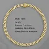 12mm wide all water diamond hip-hop necklace ice out Cuban link chain suitable for men and women 240210